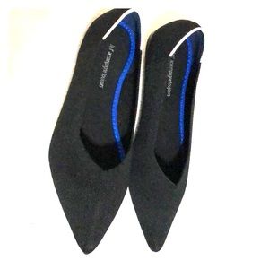 Like Rothys- black pointed-toe flats